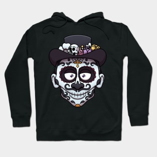 Sugar Skull Man Face Hoodie